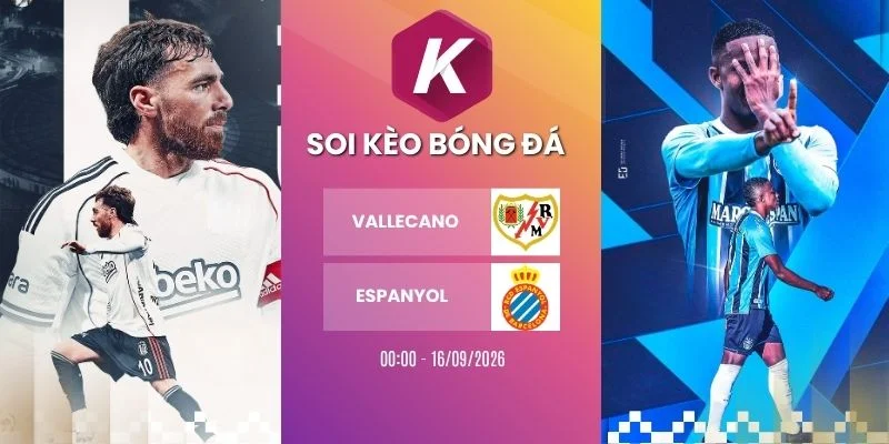 Soi kèo Rayo Vallecano vs Espanyol - La Liga, 16/09/2026